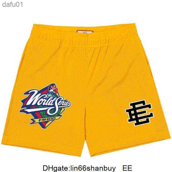 

eric emanuel ee basic mens shorts basketball sportpants tide women fitness short mesh breathable beach pants sports series 002 affb l230520, White;black