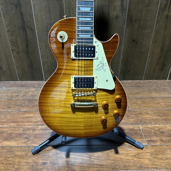 

electric guitar tiger maple gold hardware rose wood fingerboard guitar258