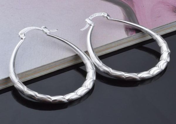 

2015 new design 925 sterling silver hoop earrings fashion classic jewelry for girls 5510678, Golden;silver