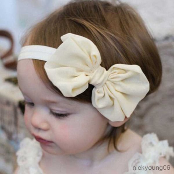 

hair accessories baby headband ribbon handmade diy infant kids girl newborn bows bowknot bandage turban tiara, Slivery;white