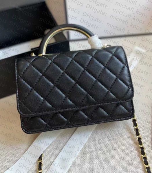 

flap bag designer women bag woc rhomb cross metal craft chain cross body bag 2022 fashion calfskin handbag channnel