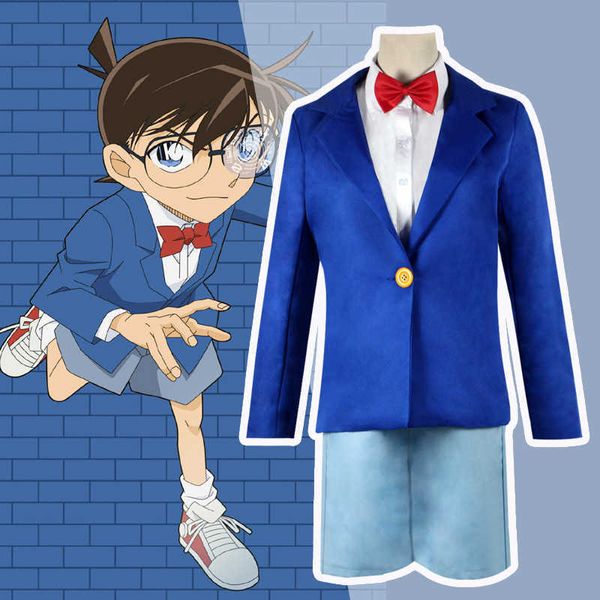 

anime costumes anime kids conan edogawa anime detective conan case closed edogawa konan cosplay come school uniform sets z0602, Black