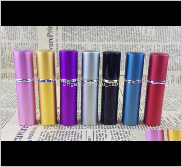 

5ml mini spray portable perfume bottle 5ml aluminium perfume atomiser atomizer glass travel refillable empty cosmetic container ne6168586