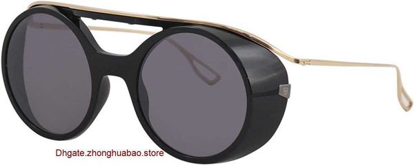 

original luxury dita sunglasses online store - nacht-one black gold oval women's -56mm blackplatinum with gift box, White;black
