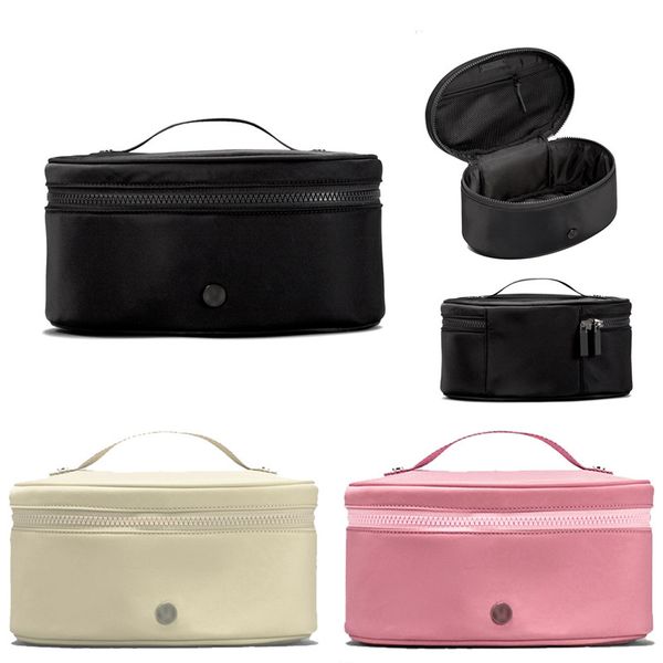 

lulu oval access lemon make up bag makeup cosmetic cases women travel toiletry handbag
