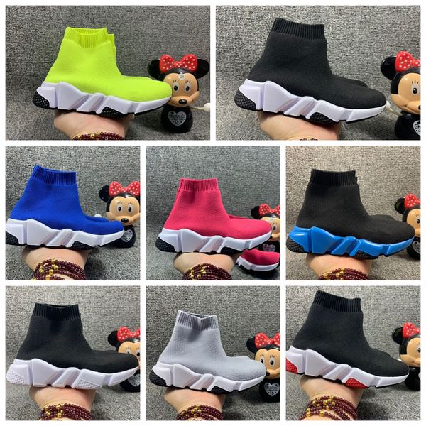 

fashion boys girls sock kid casual baby shoes outdoors sports toddler shoes paris designer triples light breathable black white classic pink