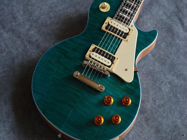 

oem 6-string electric guitar with flame cream picker, ing
