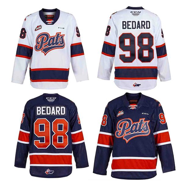 

connor bedard regina pats hockey jersey layton feist luke bateman alexander suzdalev tanner howe stanislav svozil parker berge tanner brown, Black;red