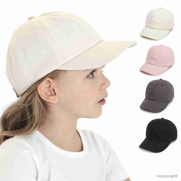 

hair accessories solid color baby baseball cap summer soft cotton boys girls sun hat outdoor adjustable kids caps, Slivery;white