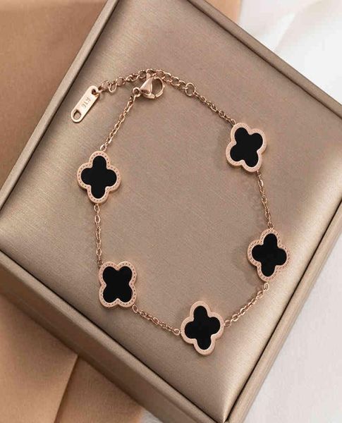 

pendant ba385 18k gold plated clover bracelet jewelry lucky ladi women039s gift four leaf clover bracelet luxury8468360, Silver