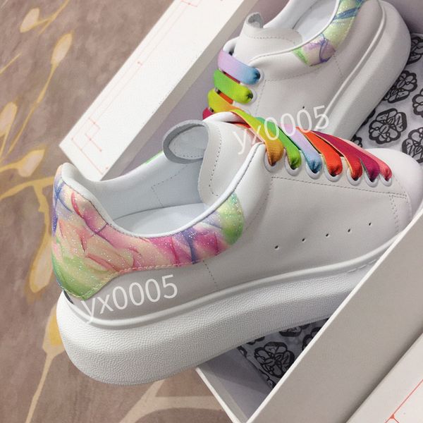 

men brand designer quality flat sneaker casual shoes leather white letter overlays fashion platform sneakers, Black