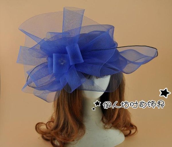 

british retro flower bridal hats crystal jewelry exaggeration occasion hats headdress hair accessories multi colors wedding hats w7724169, White