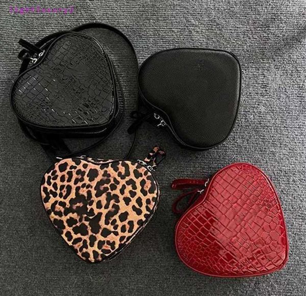

vivi brand designer heart-shaped backpack women fashion shoulder bags punk crossbody tote fashion alligator leopard mini wallet bookbag 2301