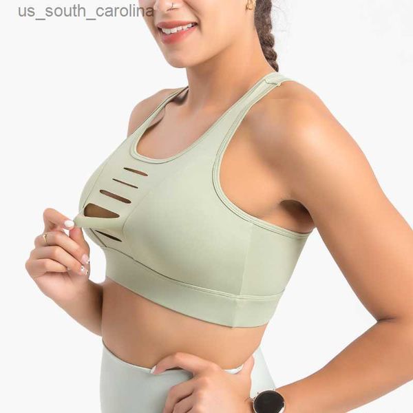 

camis plus size hollow design women sports bra back yoga tank running gym shockproof gather fitness exercise underwear s-3xl l230522, White