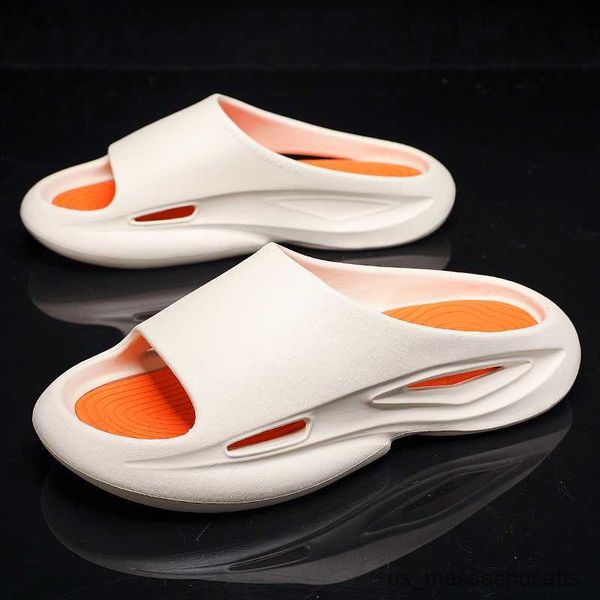 

sandals 2023 new summer fashion slippers men thick bottom platform slides soft hollow sandals clapper men outdoor slippers r230718, Black;red