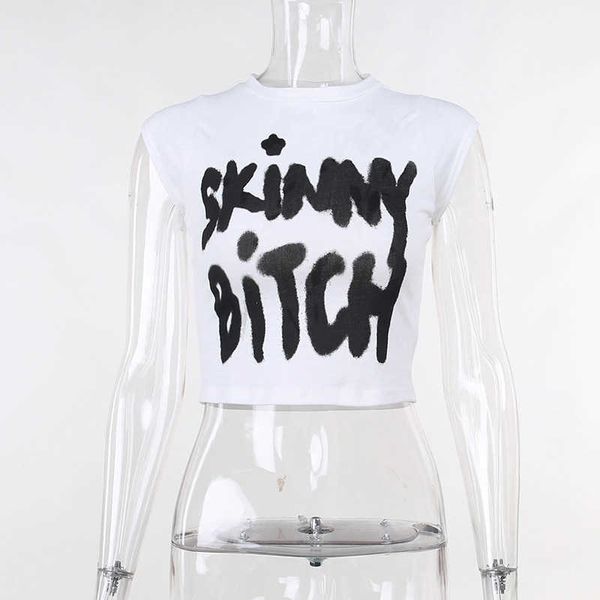 

cotton wholesale custom casual acid wash retro embroidery print short navel cropped crop for women crop tshirt iuhb, White