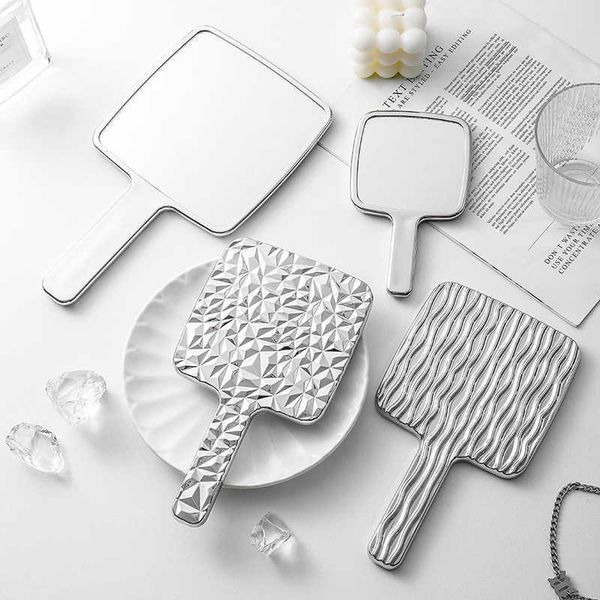 

makeup tools 1pcs square mirror mini hand-held deskcosmetic mirror makeup mirror travel metallic portable beauty mirror j230601