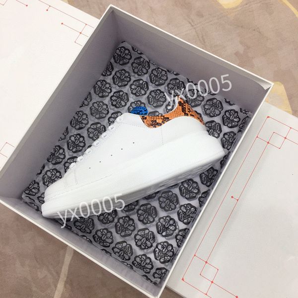 

brand designer quality flat sneaker casual shoes leather white letter overlays fashion platform sneakers2023, Black