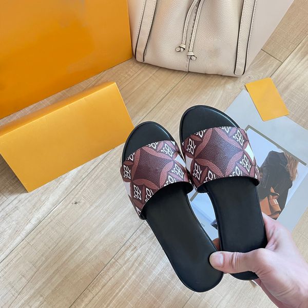 

casual shoes designer sandals chypre slippers beach classic flat sandal luxury summer lady leather flip flops men women slides3, Black