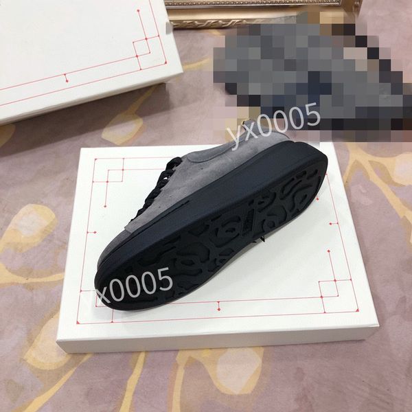 

2023new designer flat sneaker casual shoes leather white letter overlays fashion platform men sneakers, Black