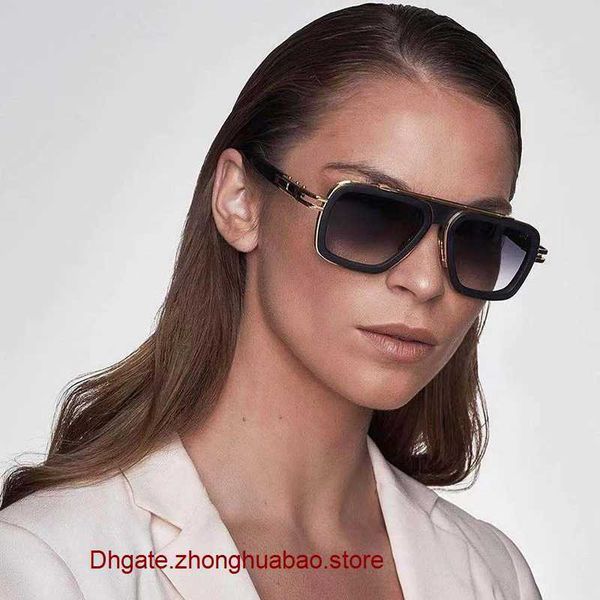 

2023 vintage square women's sun glasses fashion designer shades luxury golden frame sunglasses uv400 gradient lxn-evo dita c6p3, White;black