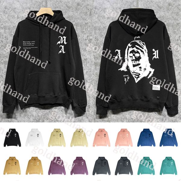 

new mens sweatshirts designer high street loose hoodie brand luxury tide skull printed hoody fashion long sleeve pullover, Black