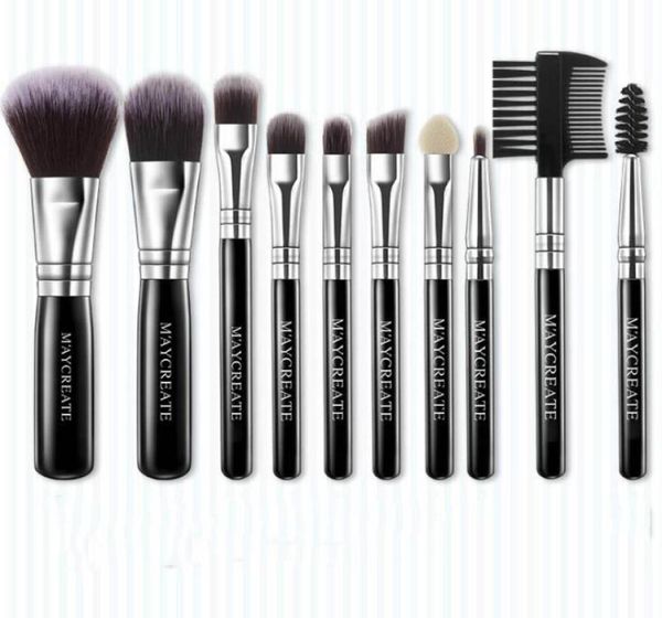 

makeup brushes 10 pcs makeup brush set premium synthetic foundation brush blending face powder blush concealers eye shadows brushe4072245