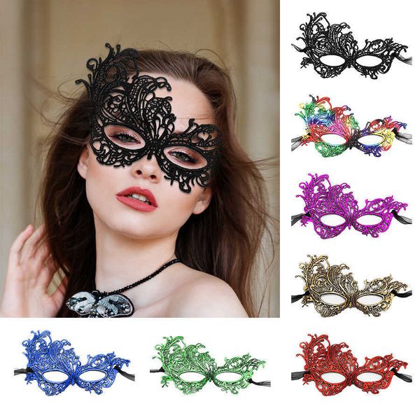 

sleep masks halloween cosplay women lace masquerade face mask eye mask for nightclub queen masquerade party fancy dress costume j230602