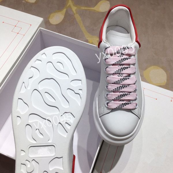

brand designer flat sneaker casual shoes leather white letter overlays fashion platform mens women sneakers2023, Black
