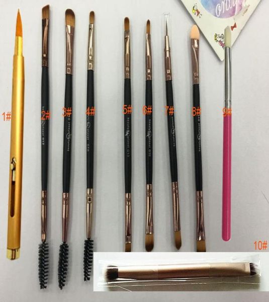 

10 style make up brush telescopic lipbrush double make up brush for fresh jump blusheyeshadoweyebrowlip mix color9507325