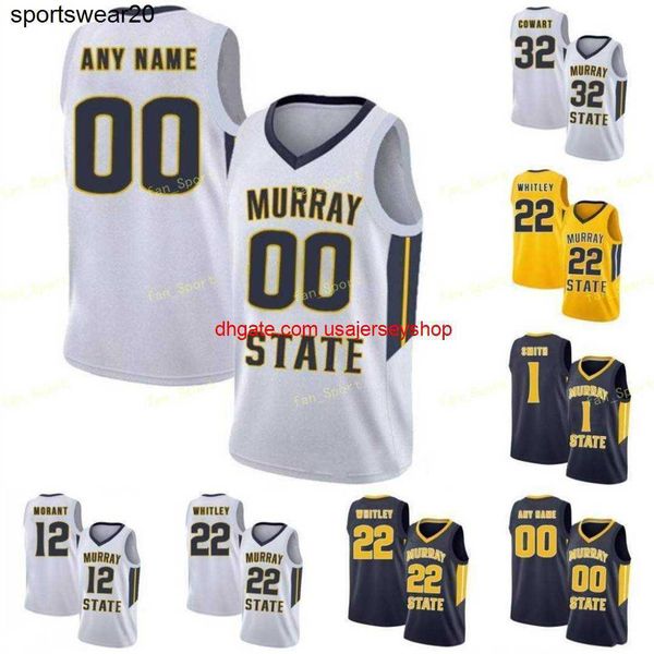 

custom ncaa college murray state racers basketball jersey 25 thomas 32 darnell cowart 4 noah kamba 45 jason holliday 4 brion sanchious custo, Black;red