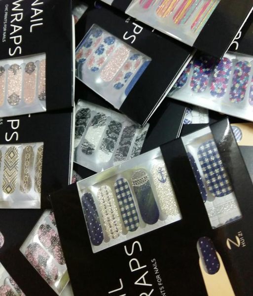 

2020 shiny nail wrap wraps decal nail polish strip strips sticker patch foils tips decals diy new9605449, Black