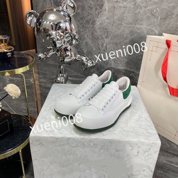 

2023new brand fashion men quality casual shoes heel leather lace-up sneaker running trainers letters flat printed sneakers, Red;white