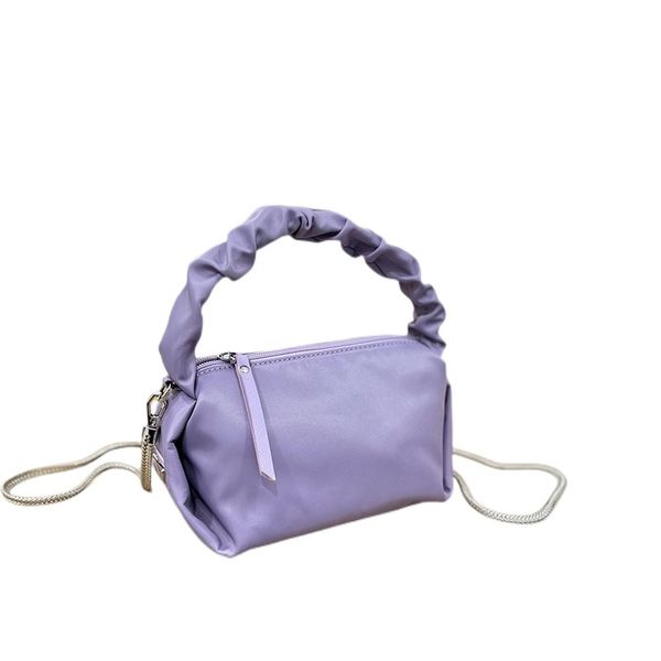 

tote prad designer totes evening bags handle new cloud woven microfiber dumpling triangle mark soft nylon clutch metal chain hand bag size 2