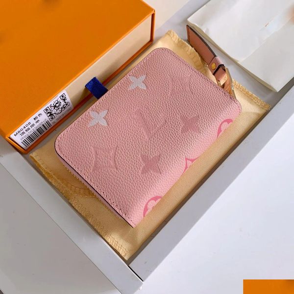 

candy color women wallets stylish zippy wallet short purse card holder coin purses with original box 80408 drop delivery dh1wp, Red;black