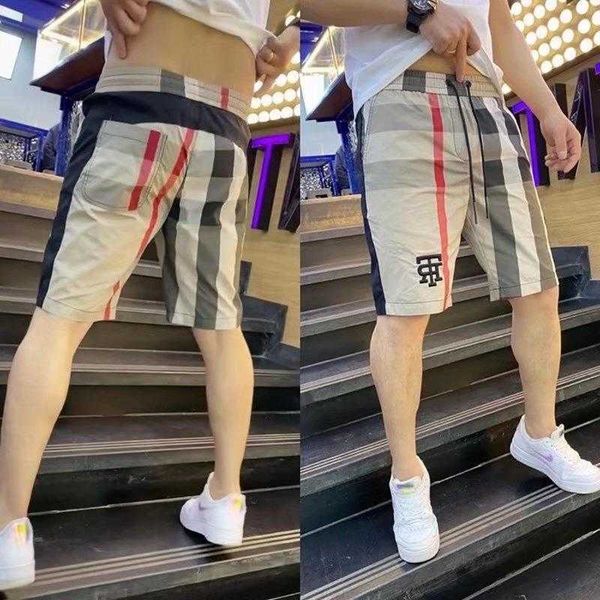 

8a original b urberry shorts and pants online shop new trend summer plaid versatile casual artistic men's sports fashionable harajuku s, White;black