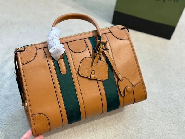 

handbag ophidia designer duffle bag women business briefcase canvas strap crossbody shoulder handle handbags red green web trim detachable n