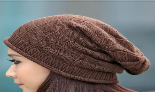 

winter women beanies warm soft fashion ladies beanie skull knitted caps pile cap hiphop hat touca gorro for unisex1075063, Blue;gray