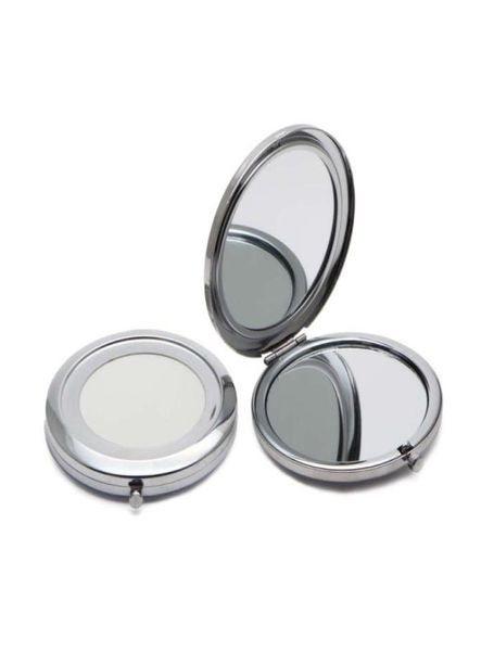 

compact mirror diy portable metal cosmetic mirror 2x magnifying silver color 184101 7101638