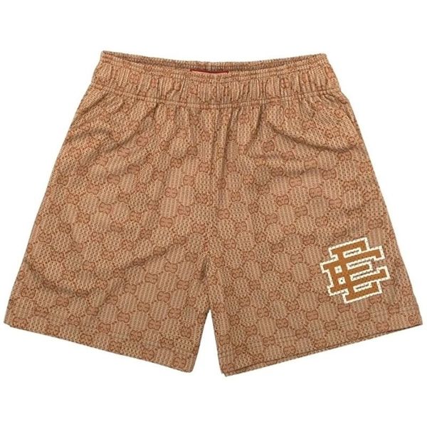 

summer short ss23 ee eric emanuel swimshorts mens designer swim short women black athletic basketball beach shorts gym sport jogging running, White;black