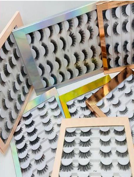 

16 pairs 3d faux mink eyelashes natural thick long false 1020mm lashes dramatic fake eyelash eyes makeup kit extension beauty6452407