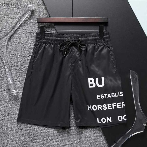 

designer mens shorts black and white summer fashion streetwear quick-drying pure breathable short swimsuit printed board beach pants asian s, White;black