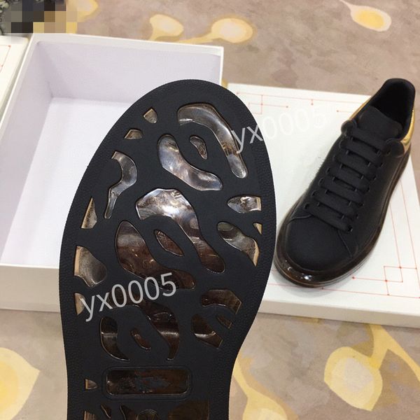 

designer flat sneaker casual shoes leather white letter overlays fashion platform womens mens sneakers, Black