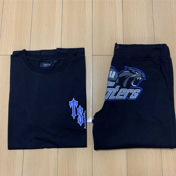 

men's t-shirt cotton clothes short set summer men's trapstar london archer female embroidered bottoming sportswear clothing casual, White;black