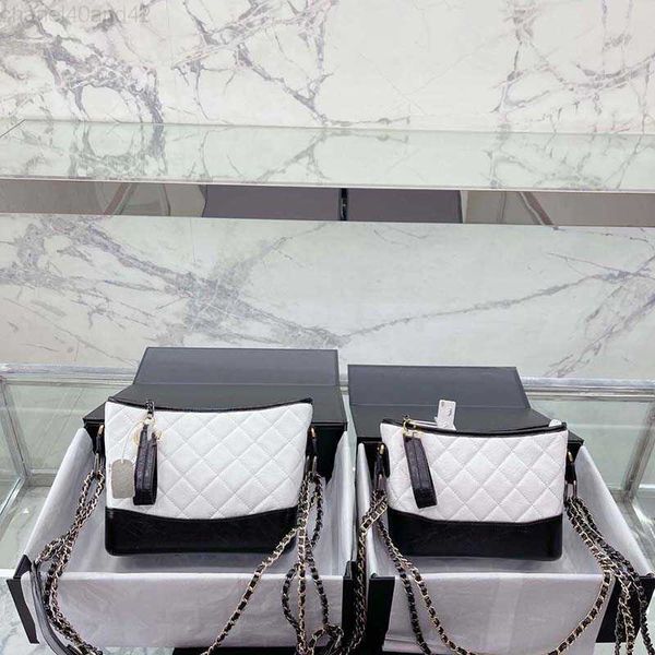 

bag fashion designer woman designer shoulder bag classic plaid flap cf caviar handbag gold silver chain leather double letter solid color bu