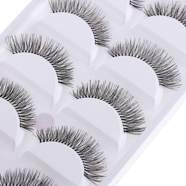 

natural cross eyelashes extension 10 pairsset makeup long eye lashes9414446