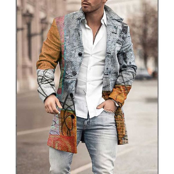 

men's coats new men's winter long coat men's autumn coats vbdr, Black