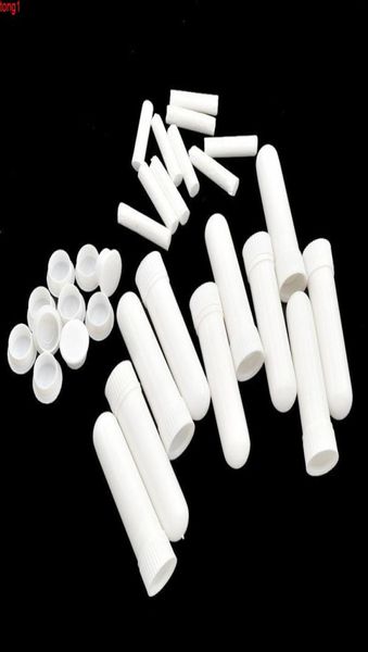 

200pcsset empty white plastic blank nasal aromatherapy inhalers tubes sticks with wicks for essential oil nose containergood qty2946790