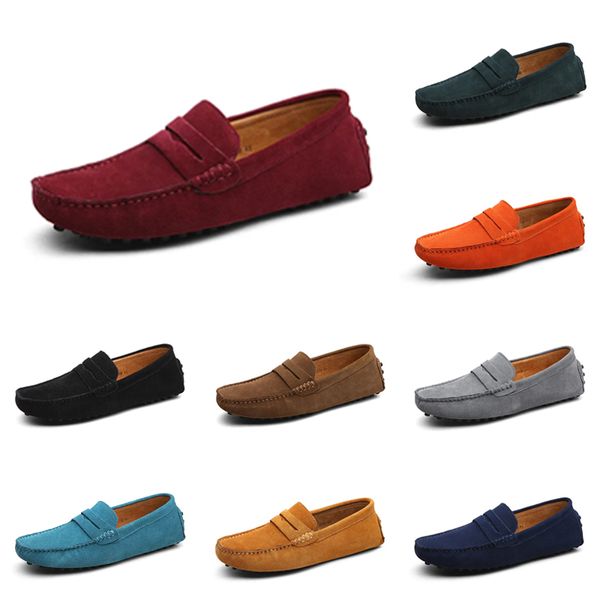 

casual shoes men black brown red orange dark green blue grey mens trainers outdoor sports sneakers color58