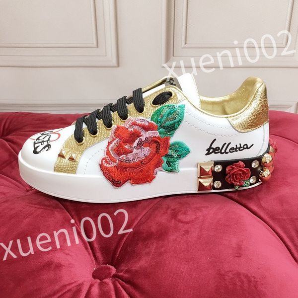 

luxury designer men causal shoes fashion woman leather lace up platform sole sneakers white black mens womens